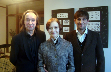 Sigitas Rubis, Birutė Mar ir Aleksas Kazanavičius Čikagoje. 2012 m. lapkritis. Nuotrauka iš B. Mar albumo.